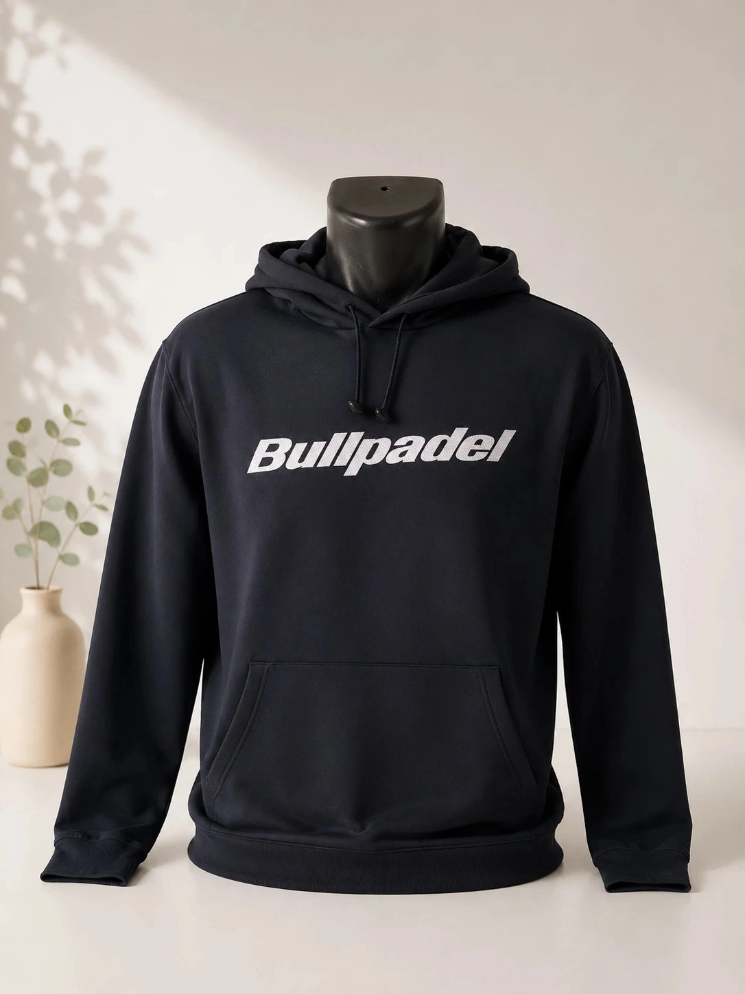 Hoodie Sport & Padel Bullpadel - Taille S - Sweat à Capuche Bleu Marine - Logo Poitrine